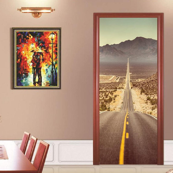 Latitude Run® Door Murals , Peel And Sticker Door Wallpaper Decal Self